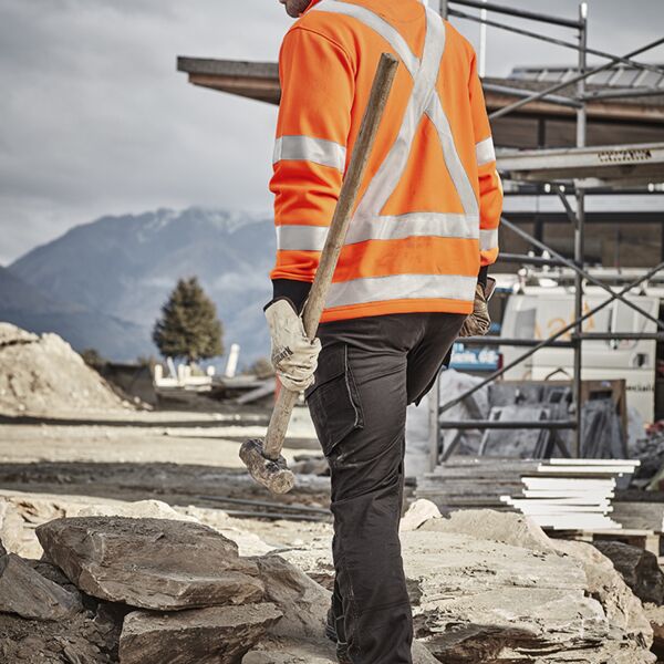 Unisex Hi Vis X Back Rail Jumper ZT660 Thumbnail