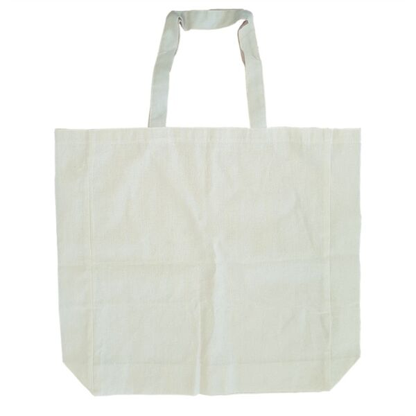 Calico Short Handle Shopping Tote 370mm x 420mm Thumbnail