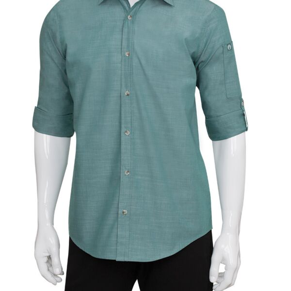 Chefworks Mens Chambray Shirt Thumbnail